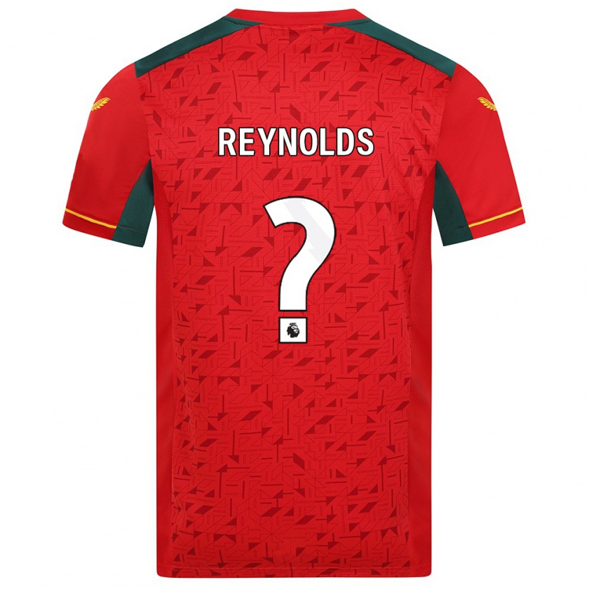 Kandiny Hombre Camiseta Fabian Reynolds #0 Rojo 2ª Equipación 2023/24 La Camisa Chile