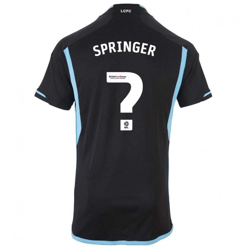 Kandiny Hombre Camiseta Jahquan Springer #0 Negro 2ª Equipación 2023/24 La Camisa Chile