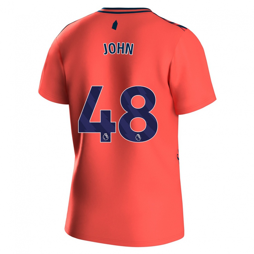 Kandiny Hombre Camiseta Kyle John #48 Coralino 2ª Equipación 2023/24 La Camisa Chile