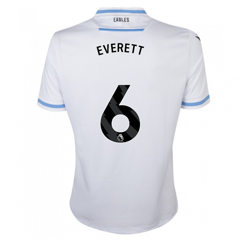 Kandiny Hombre Camiseta Aimee Everett #6 Blanco 2ª Equipación 2023/24 La Camisa Chile