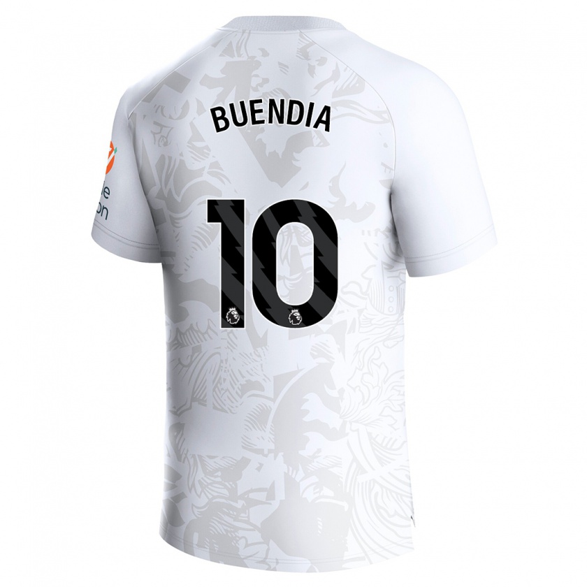 Kandiny Hombre Camiseta Emiliano Buendía #10 Blanco 2ª Equipación 2023/24 La Camisa Chile
