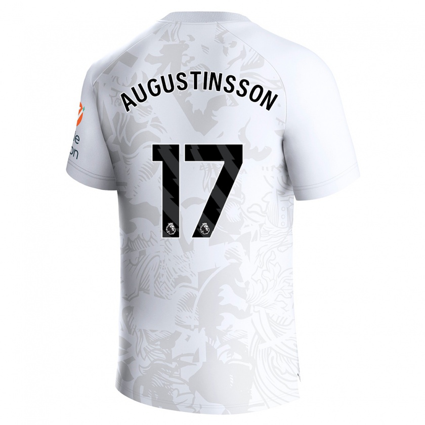 Kandiny Hombre Camiseta Ludwig Augustinsson #17 Blanco 2ª Equipación 2023/24 La Camisa Chile
