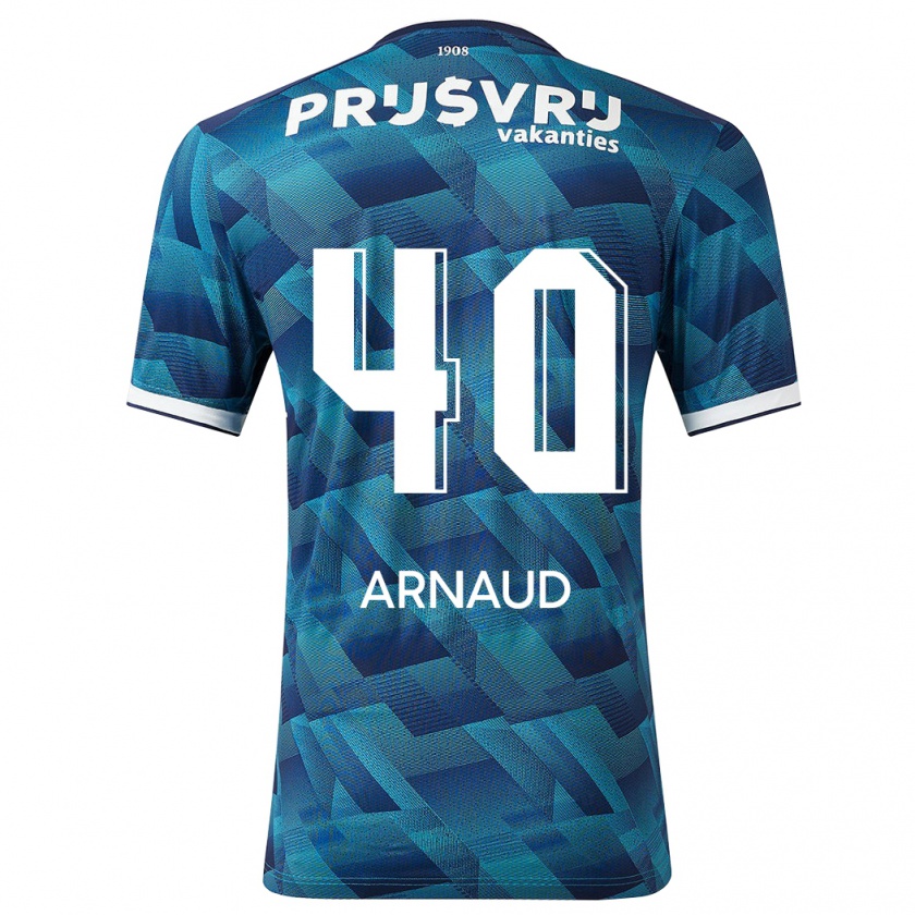 Kandiny Hombre Camiseta Lugene Arnaud #40 Azul 2ª Equipación 2023/24 La Camisa Chile