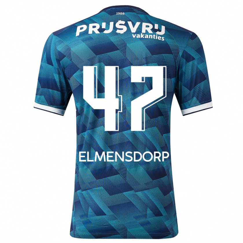 Kandiny Hombre Camiseta Paris Elmensdorp #47 Azul 2ª Equipación 2023/24 La Camisa Chile