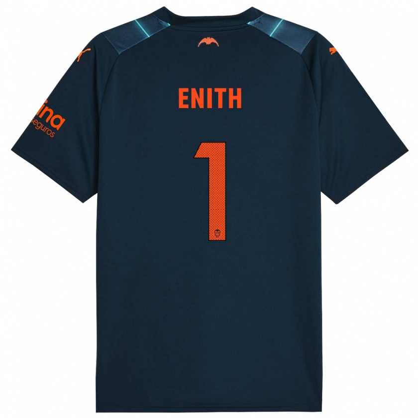 Kandiny Hombre Camiseta Enith #1 Azul Marino 2ª Equipación 2023/24 La Camisa Chile