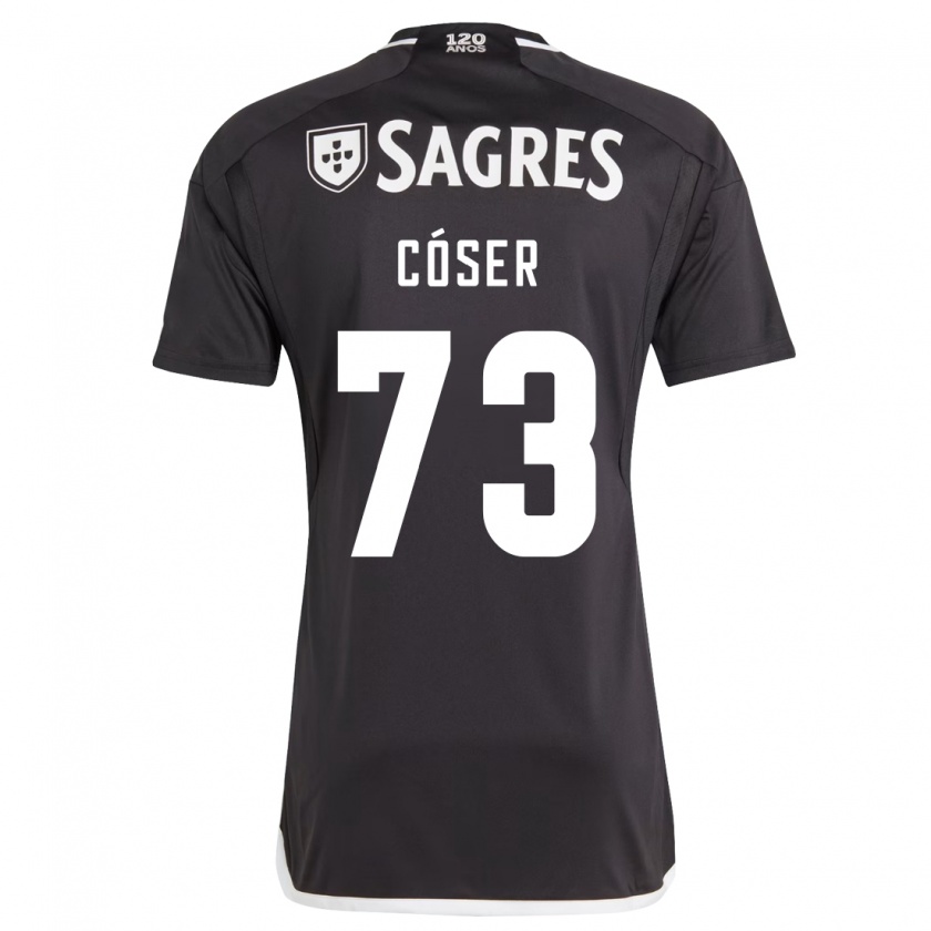 Kandiny Hombre Camiseta Tiago Cóser #73 Negro 2ª Equipación 2023/24 La Camisa Chile