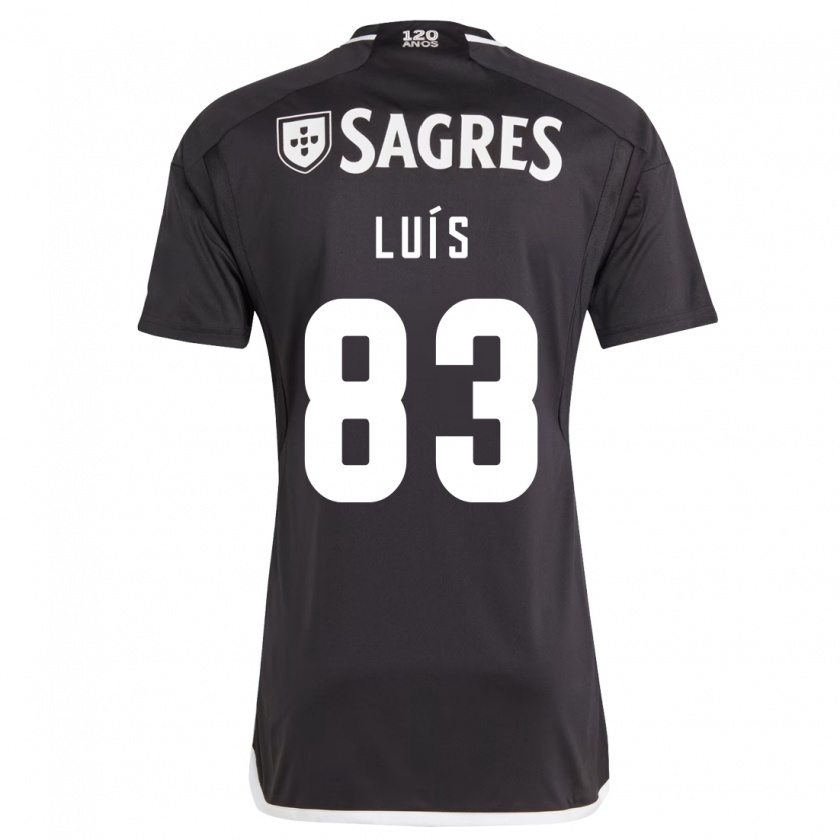 Kandiny Hombre Camiseta Rafael Luís #83 Negro 2ª Equipación 2023/24 La Camisa Chile