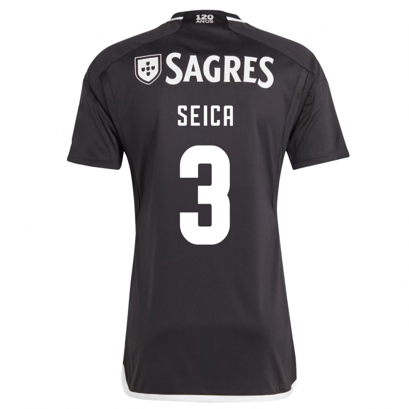 Kandiny Hombre Camiseta Ana Seica #3 Negro 2ª Equipación 2023/24 La Camisa Chile