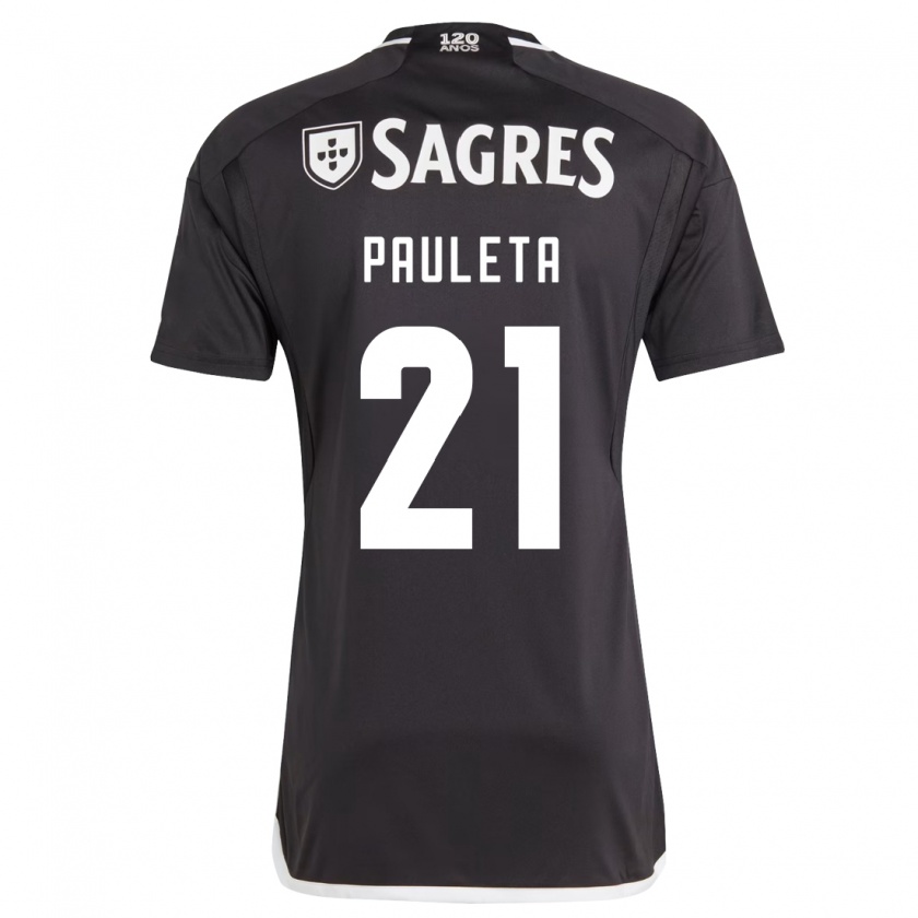 Kandiny Hombre Camiseta Pauleta #21 Negro 2ª Equipación 2023/24 La Camisa Chile