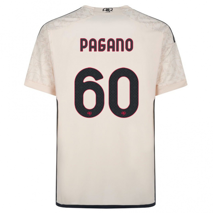 Kandiny Hombre Camiseta Riccardo Pagano #60 Blanquecino 2ª Equipación 2023/24 La Camisa Chile