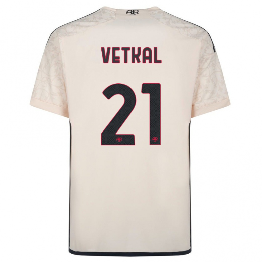 Kandiny Hombre Camiseta Martin Vetkal #21 Blanquecino 2ª Equipación 2023/24 La Camisa Chile