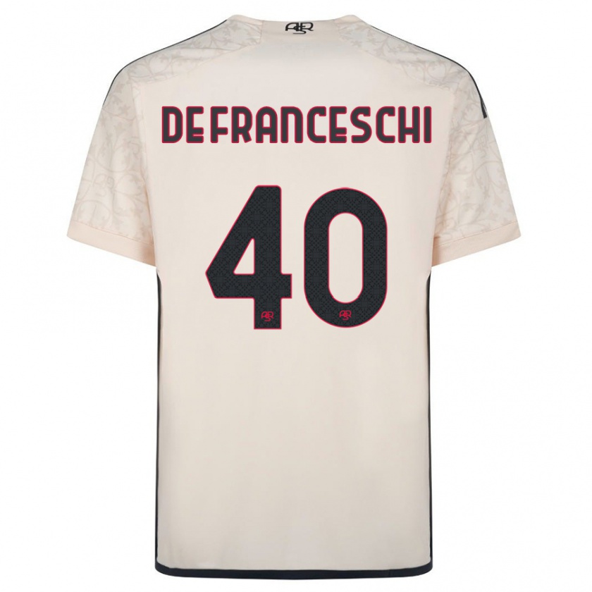 Kandiny Hombre Camiseta Leonardo De Franceschi #40 Blanquecino 2ª Equipación 2023/24 La Camisa Chile