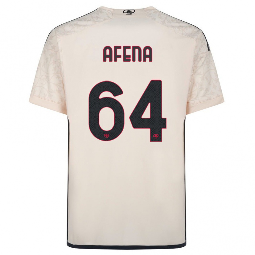 Kandiny Hombre Camiseta Felix Afena-Gyan #64 Blanquecino 2ª Equipación 2023/24 La Camisa Chile