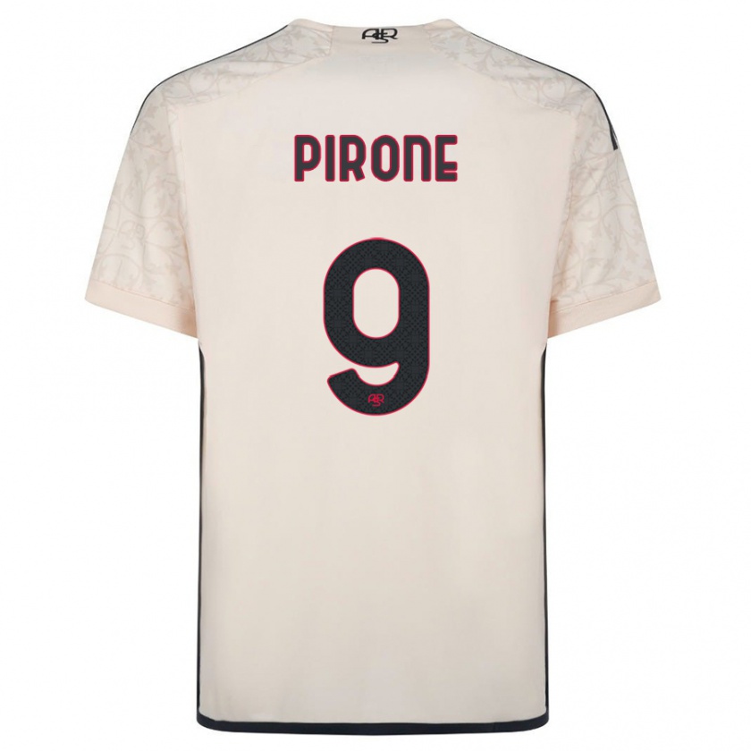 Kandiny Hombre Camiseta Valeria Pirone #9 Blanquecino 2ª Equipación 2023/24 La Camisa Chile