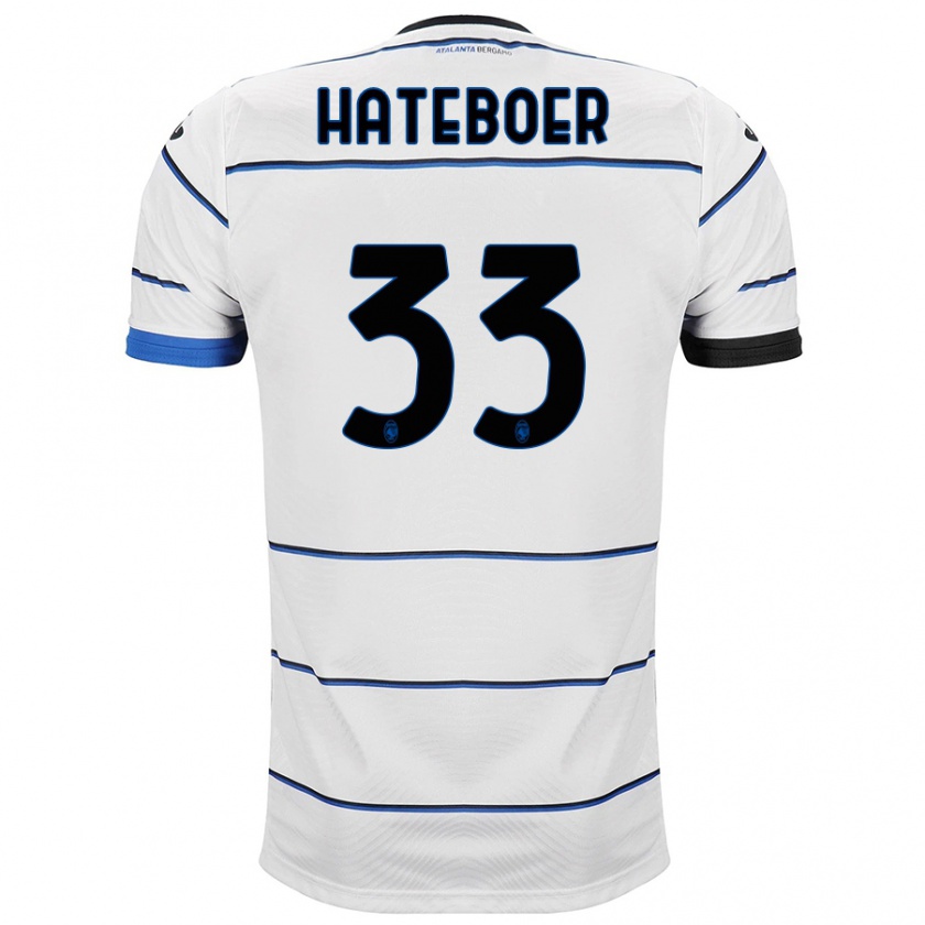 Kandiny Hombre Camiseta Hans Hateboer #33 Blanco 2ª Equipación 2023/24 La Camisa Chile