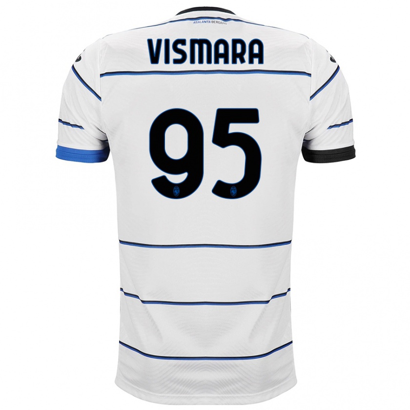 Kandiny Hombre Camiseta Paolo Vismara #95 Blanco 2ª Equipación 2023/24 La Camisa Chile