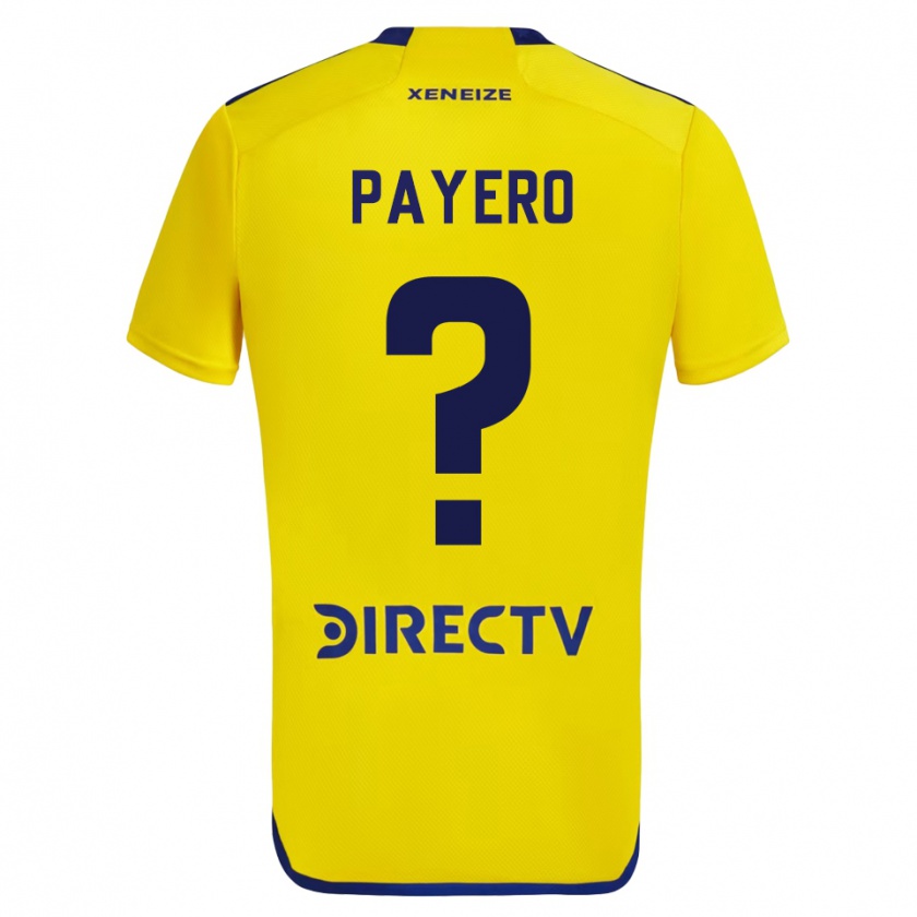 Kandiny Hombre Camiseta Martín Payero #0 Amarillo 2ª Equipación 2023/24 La Camisa Chile