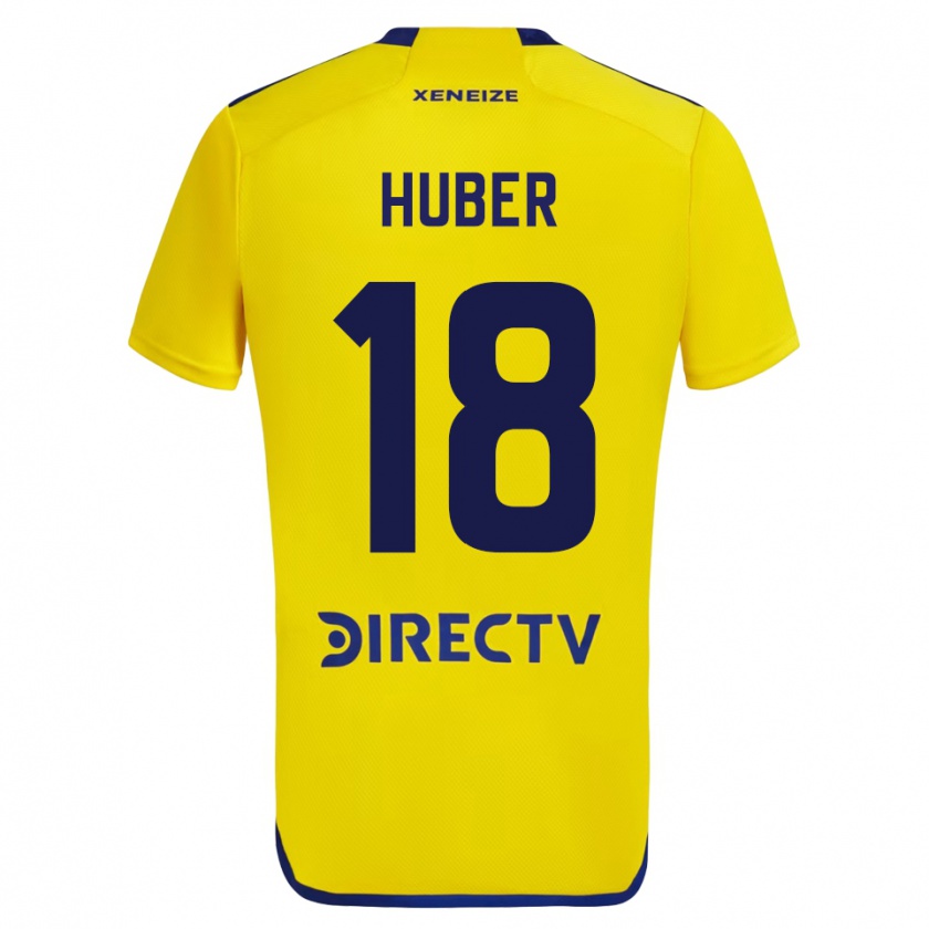 Kandiny Hombre Camiseta Clarisa Huber #18 Amarillo 2ª Equipación 2023/24 La Camisa Chile