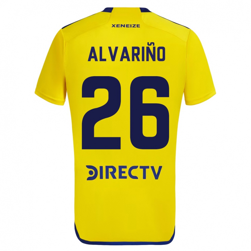Kandiny Hombre Camiseta Alexis Alvariño #26 Amarillo 2ª Equipación 2023/24 La Camisa Chile