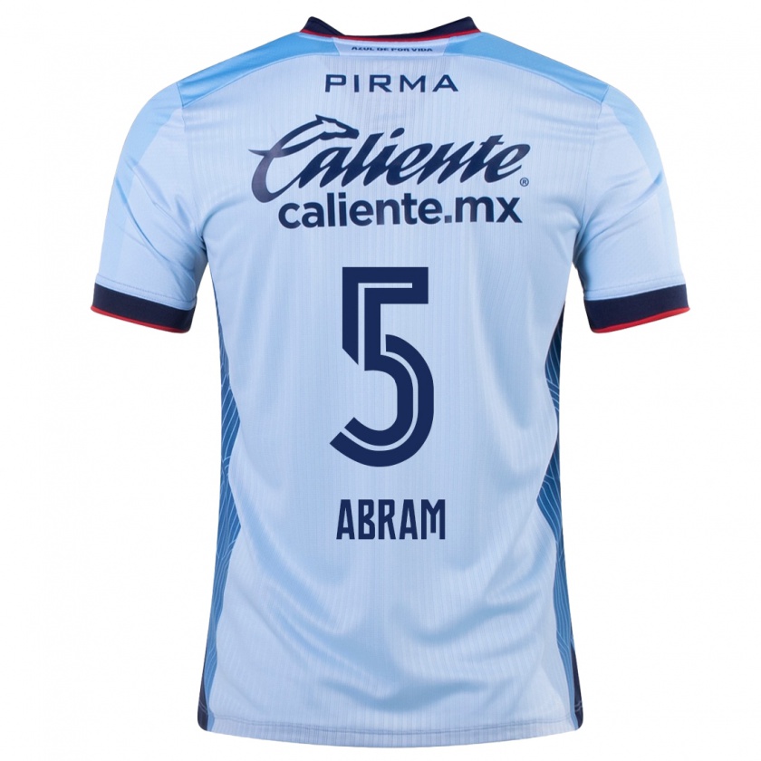 Kandiny Hombre Camiseta Luis Abram #5 Cielo Azul 2ª Equipación 2023/24 La Camisa Chile