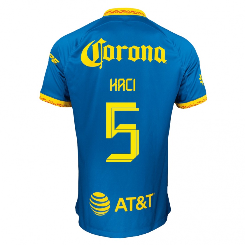 Kandiny Hombre Camiseta Aurelie Kaci #5 Azul 2ª Equipación 2023/24 La Camisa Chile