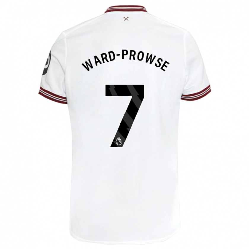 Kandiny Mujer Camiseta James Ward-Prowse #7 Blanco 2ª Equipación 2023/24 La Camisa Chile