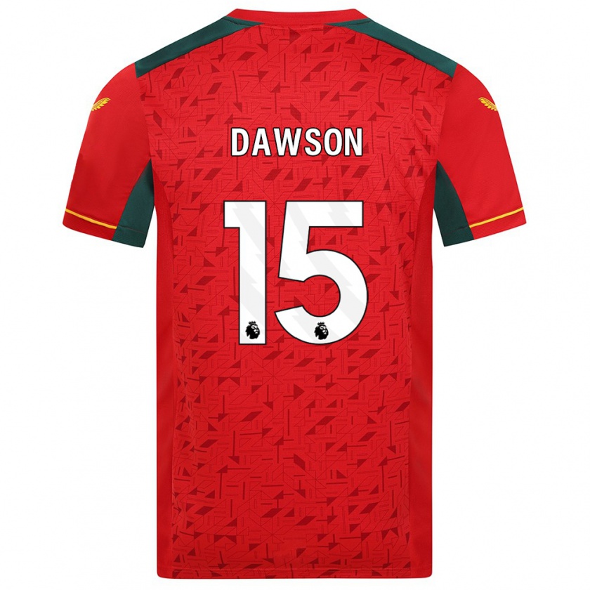 Kandiny Mujer Camiseta Craig Dawson #15 Rojo 2ª Equipación 2023/24 La Camisa Chile