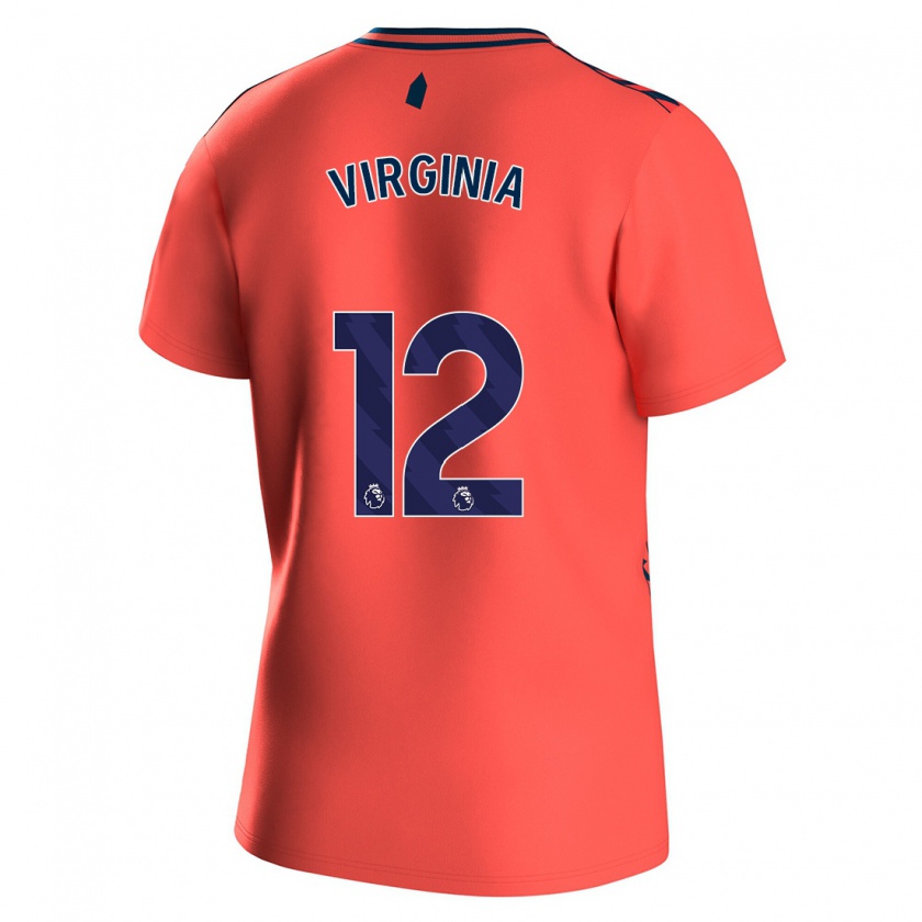 Kandiny Mujer Camiseta João Virgínia #12 Coralino 2ª Equipación 2023/24 La Camisa Chile