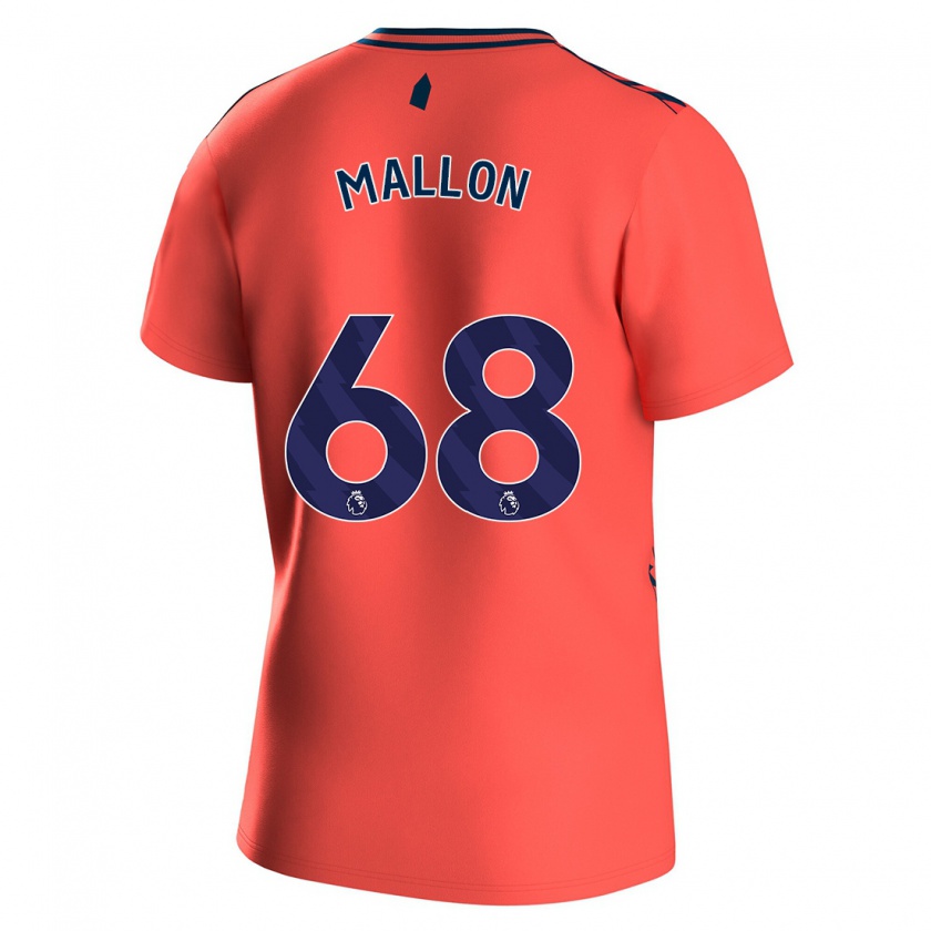 Kandiny Mujer Camiseta Mathew Mallon #68 Coralino 2ª Equipación 2023/24 La Camisa Chile