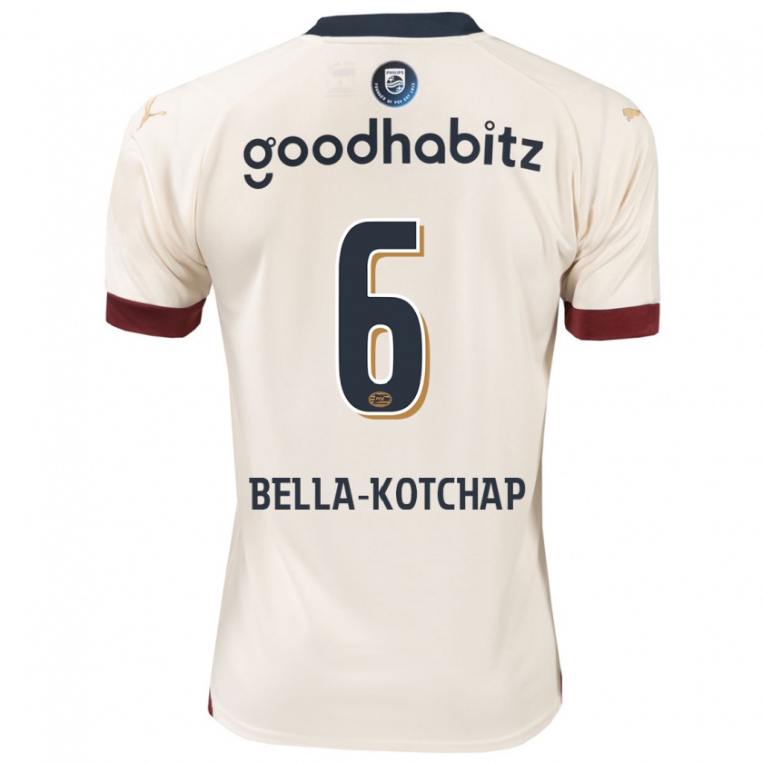 Kandiny Mujer Camiseta Armel Bella-Kotchap #6 Blanquecino 2ª Equipación 2023/24 La Camisa Chile