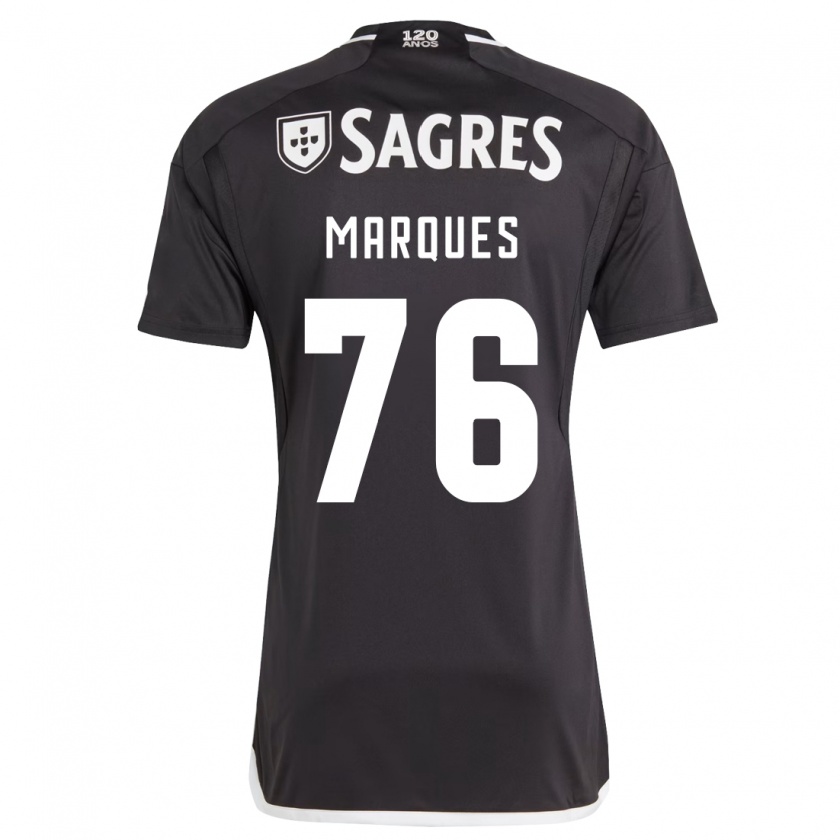 Kandiny Mujer Camiseta Gustavo Marques #76 Negro 2ª Equipación 2023/24 La Camisa Chile