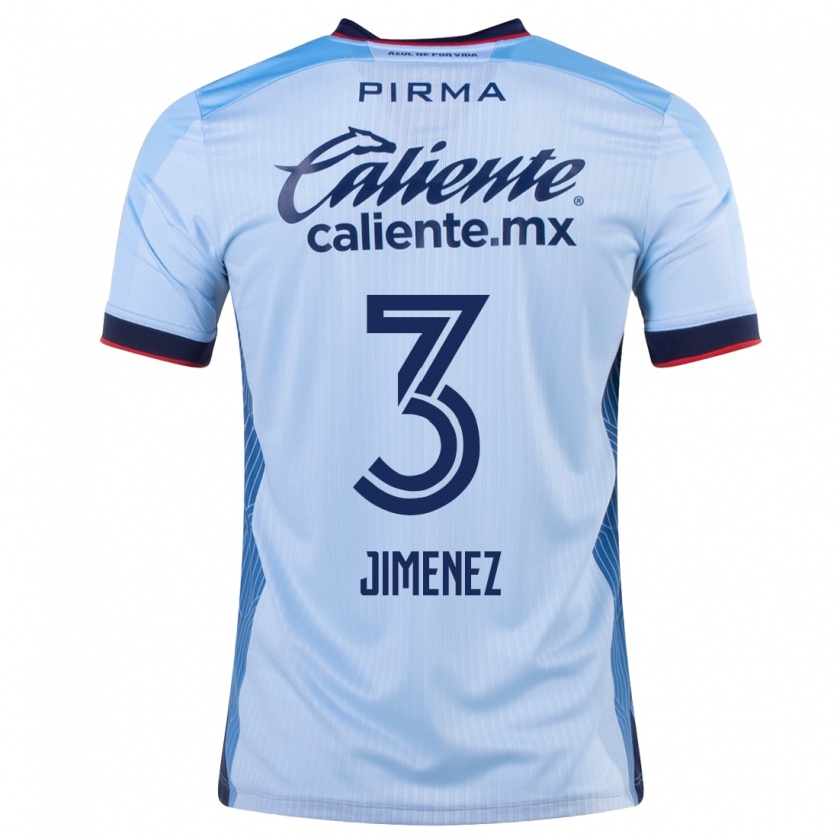 Kandiny Mujer Camiseta Jaiber Jimenez #3 Cielo Azul 2ª Equipación 2023/24 La Camisa Chile