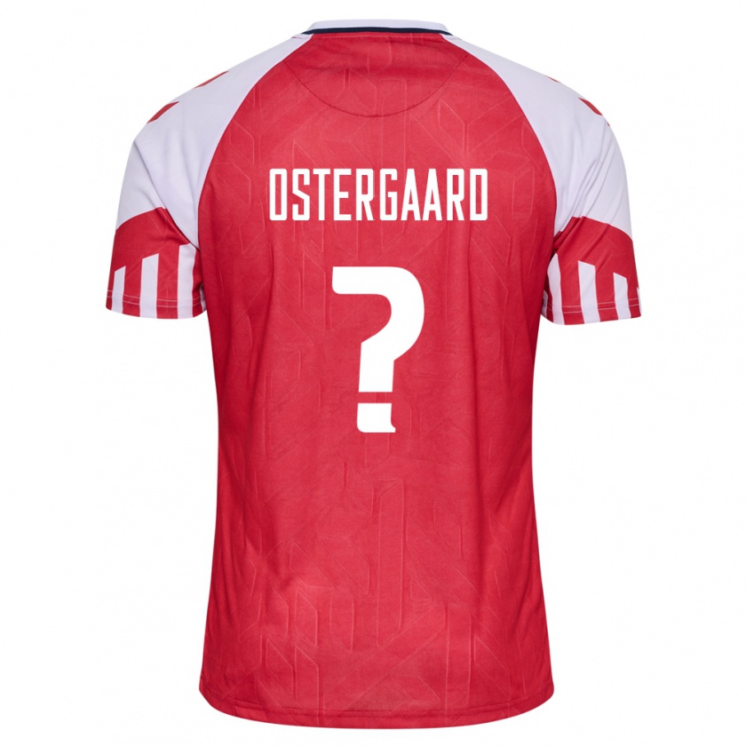 Kandiny Niño Camiseta Dinamarca Christian Östergaard #0 Rojo 1ª Equipación 24-26 La Camisa Chile
