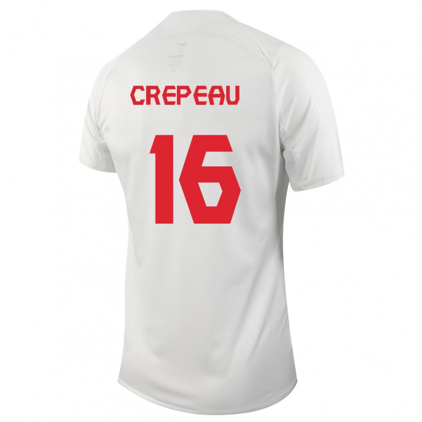 Kandiny Niño Camiseta Canadá Maxime Crépeau #16 Blanco 2ª Equipación 24-26 La Camisa Chile