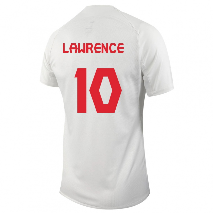 Kandiny Niño Camiseta Canadá Ashley Lawrence #10 Blanco 2ª Equipación 24-26 La Camisa Chile