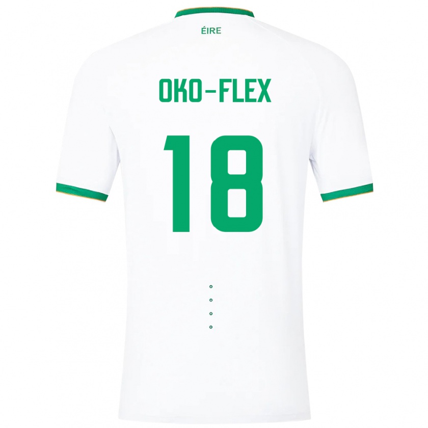 Kandiny Hombre Camiseta Irlanda Armstrong Oko-Flex #18 Blanco 2ª Equipación 24-26 La Camisa Chile