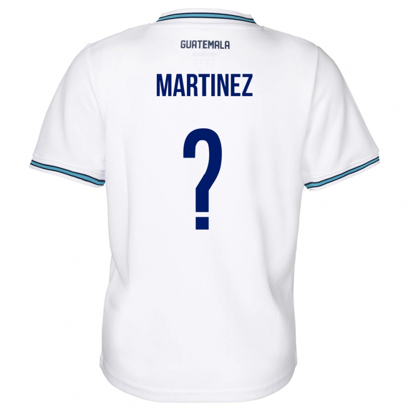 Kandiny Mujer Camiseta Guatemala José Carlos Martinez #0 Blanco 1ª Equipación 24-26 La Camisa Chile