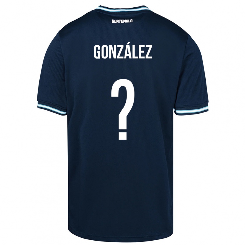 Kandiny Mujer Camiseta Guatemala Erick González #0 Azul 2ª Equipación 24-26 La Camisa Chile