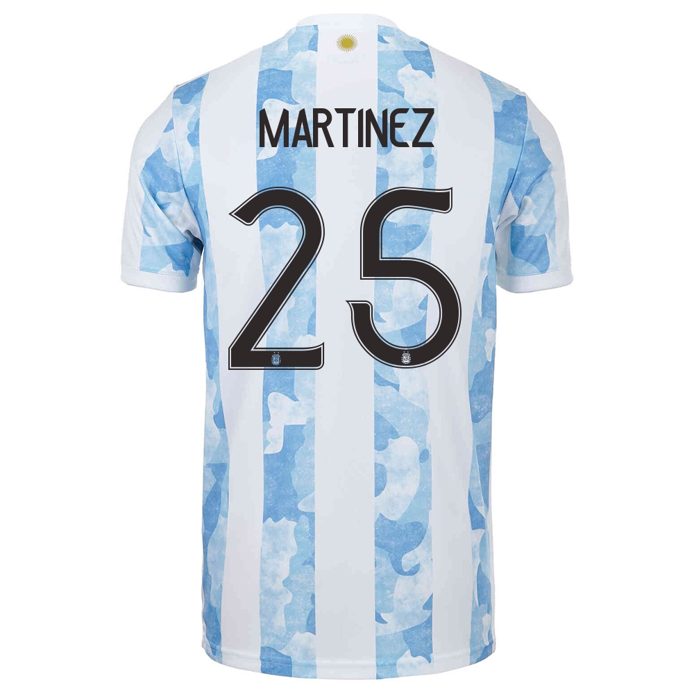Niño Selección De Fútbol De Argentina Camiseta Lisandro Martinez #25 1ª Equipación Azul Blanco 2021 Chile