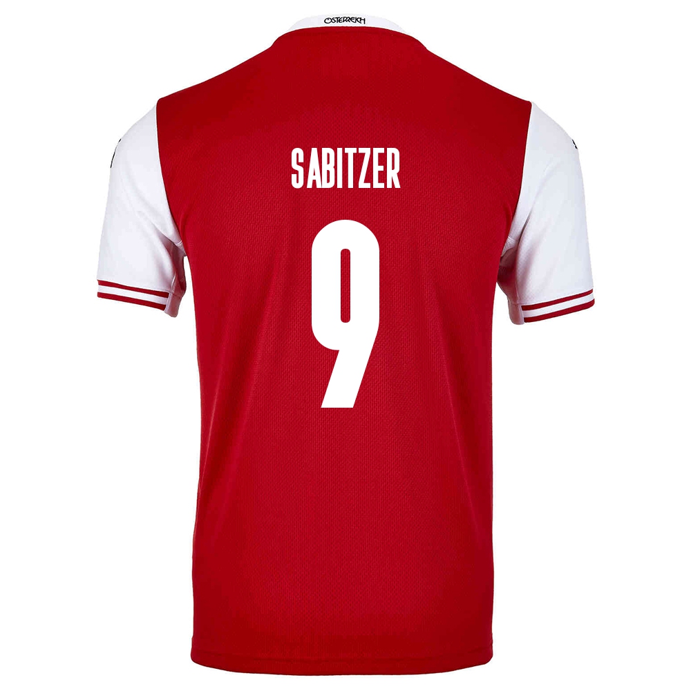 Mujer Selección De Fútbol De Austria Camiseta Marcel Sabitzer #9 1ª Equipación Rojo 2021 Chile