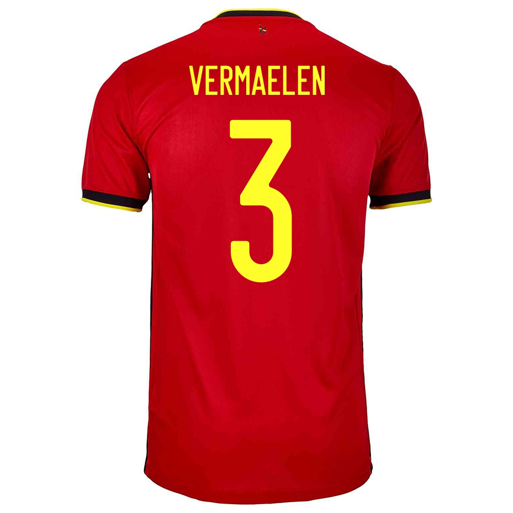 Mujer Selección De Fútbol De Bélgica Camiseta Thomas Vermaelen #3 1ª Equipación Rojo 2021 Chile