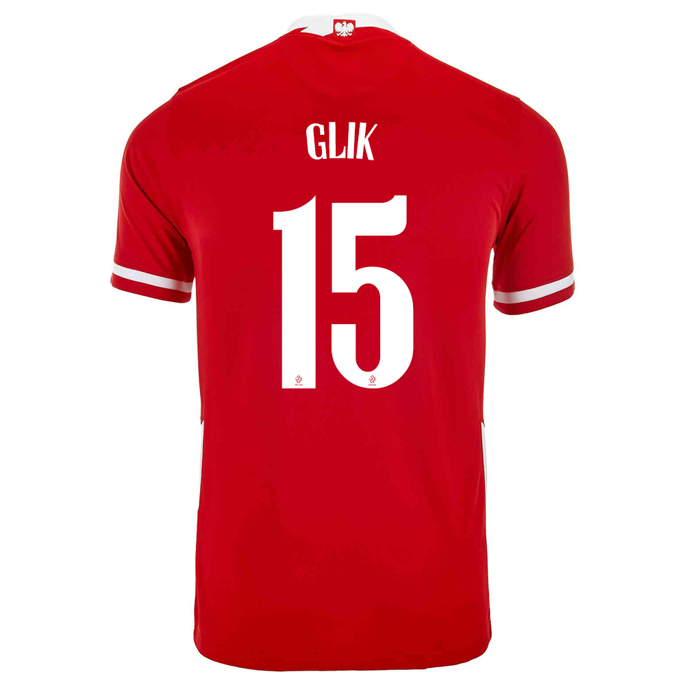 Hombre Selección De Fútbol De Polonia Camiseta Kamil Glik #15 1ª Equipación Rojo 2021 Chile