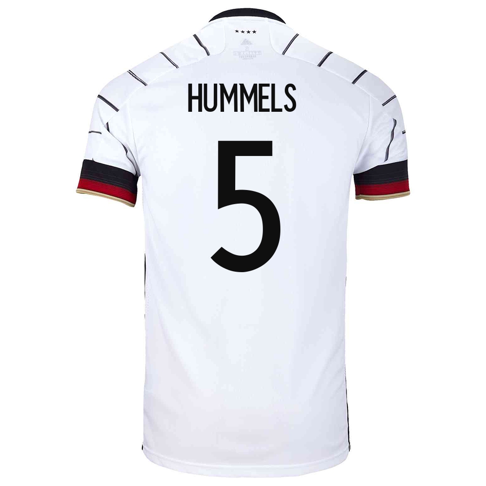 Niño Selección De Fútbol De Alemania Camiseta Mats Hummels #5 1ª Equipación Blanco 2021 Chile