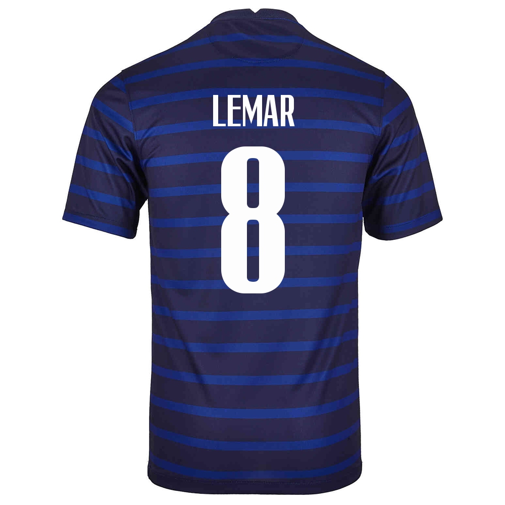 Niño Selección De Fútbol De Francia Camiseta Thomas Lemar #8 1ª Equipación Azul Oscuro 2021 Chile