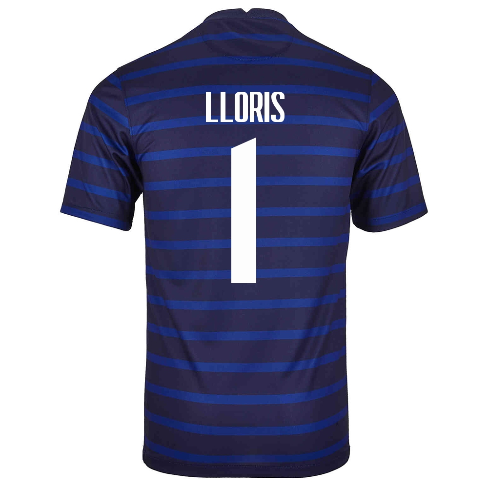 Mujer Selección De Fútbol De Francia Camiseta Hugo Lloris #1 1ª Equipación Azul Oscuro 2021 Chile