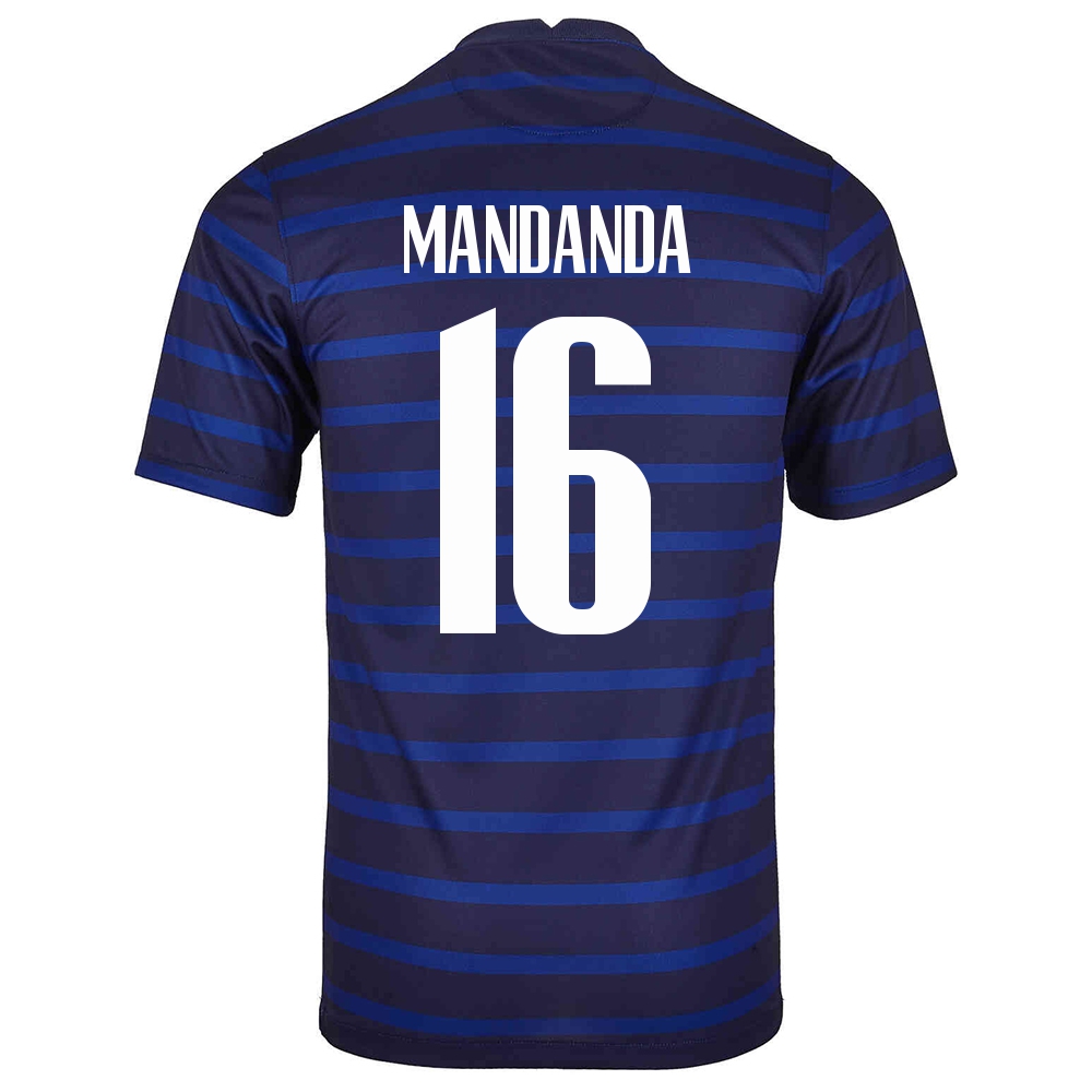 Mujer Selección De Fútbol De Francia Camiseta Steve Mandanda #16 1ª Equipación Azul Oscuro 2021 Chile
