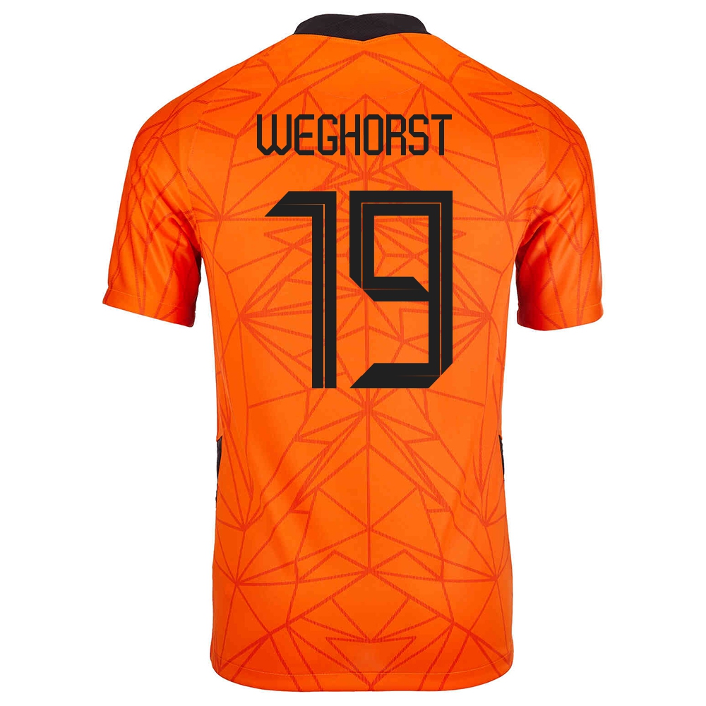 Mujer Selección De Fútbol De Los Países Bajos Camiseta Wout Weghorst #19 1ª Equipación Naranja 2021 Chile