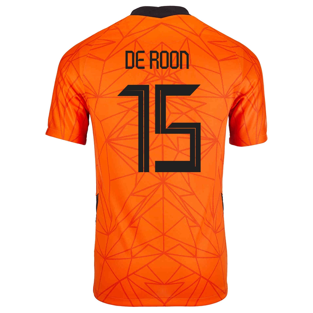 Hombre Selección De Fútbol De Los Países Bajos Camiseta Marten De Roon #15 1ª Equipación Naranja 2021 Chile