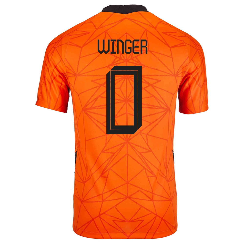 Mujer Selección De Fútbol De Los Países Bajos Camiseta Right Winger #0 1ª Equipación Naranja 2021 Chile