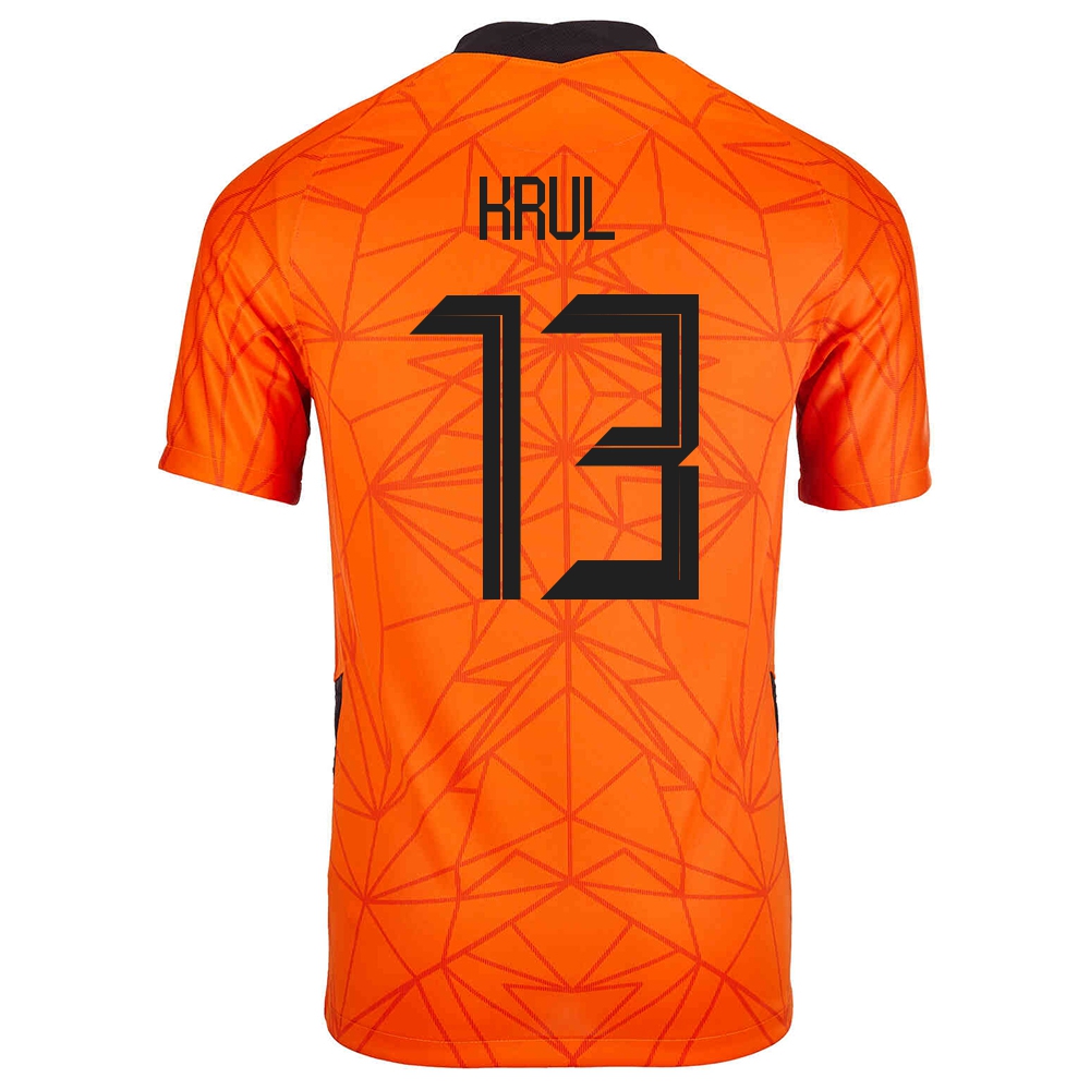 Mujer Selección De Fútbol De Los Países Bajos Camiseta Tim Krul #13 1ª Equipación Naranja 2021 Chile